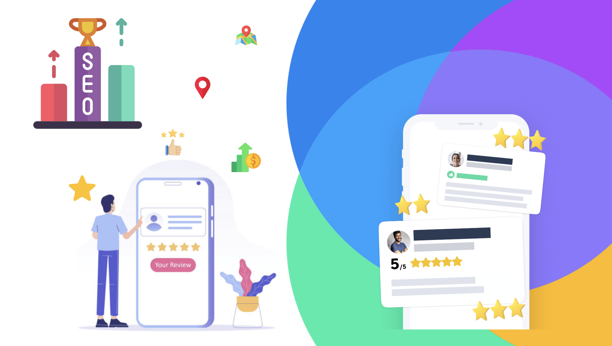 Google Business Profile review management dashboard